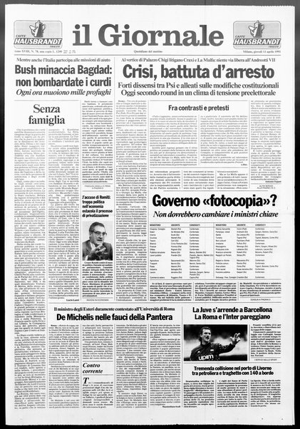 Il giornale : quotidiano del mattino